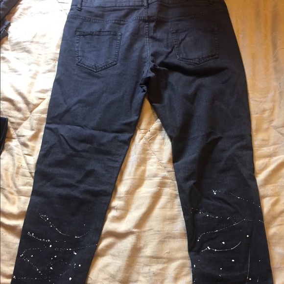Ateaze Men’s “Paint Dripped “ Jeans - Picture 2 of 2
